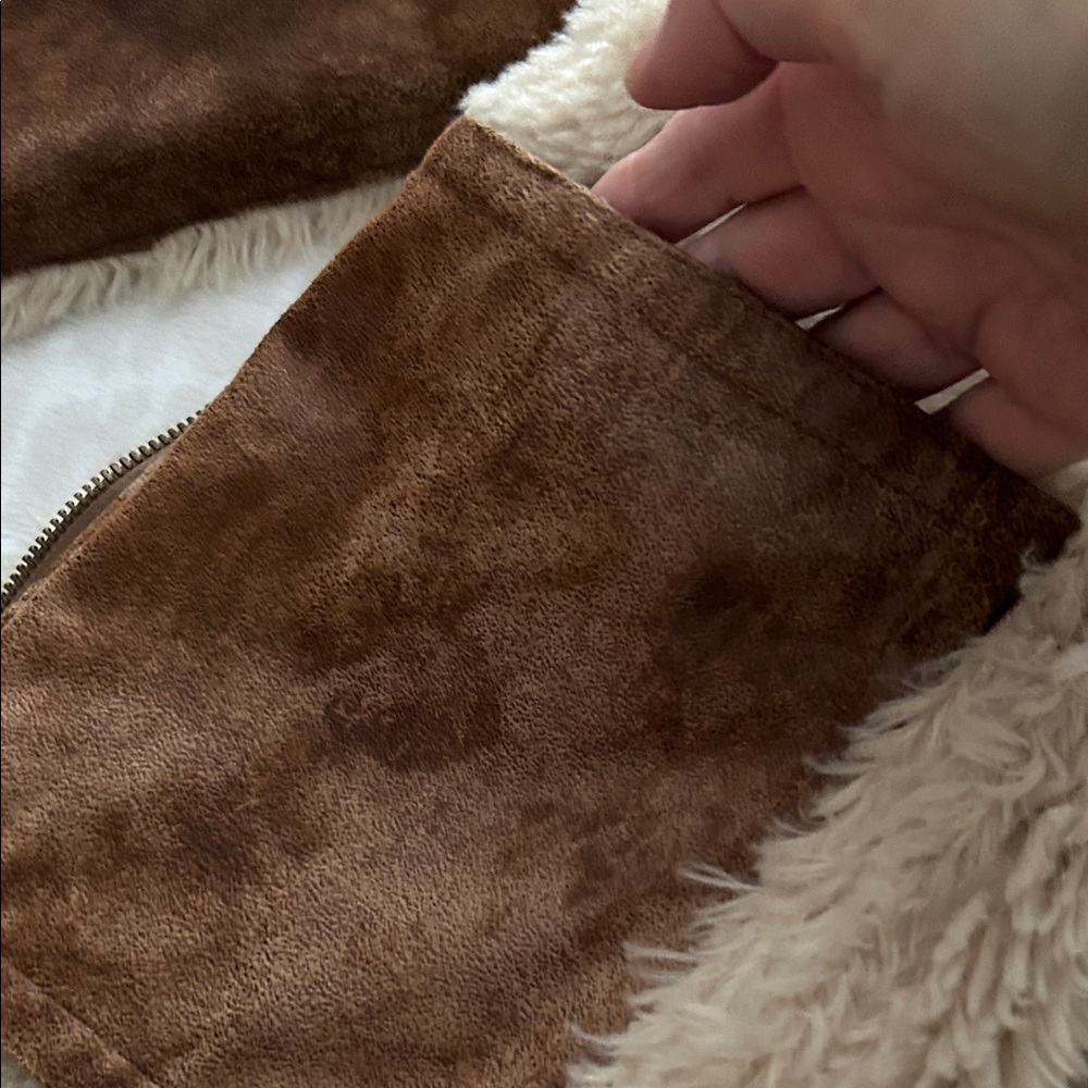 Women's Brown Shearling Ski Jacket - image 15